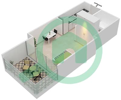 Aykon City - Studio Apartment Unit 11  FLOOR 12-39,42-56 Floor plan