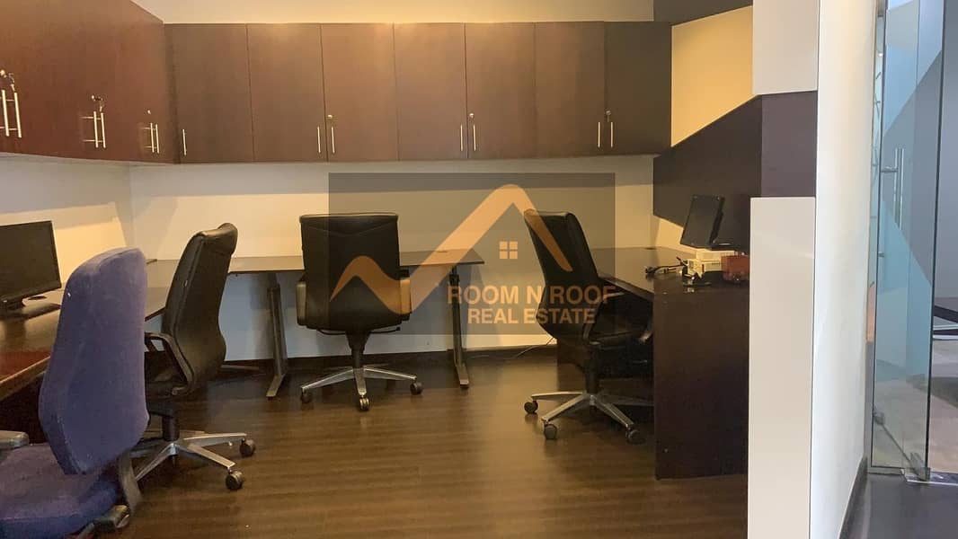 3 Bright Fully Furnished Office For rent in Fortune tower