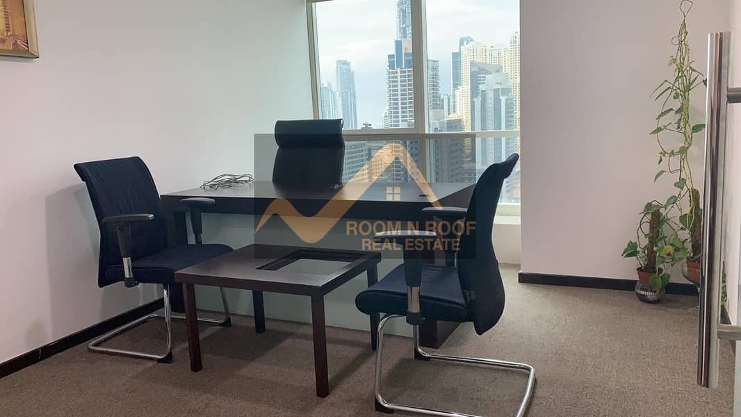 4 Bright Fully Furnished Office For rent in Fortune tower
