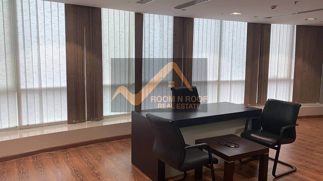 6 Bright Fully Furnished Office For rent in Fortune tower
