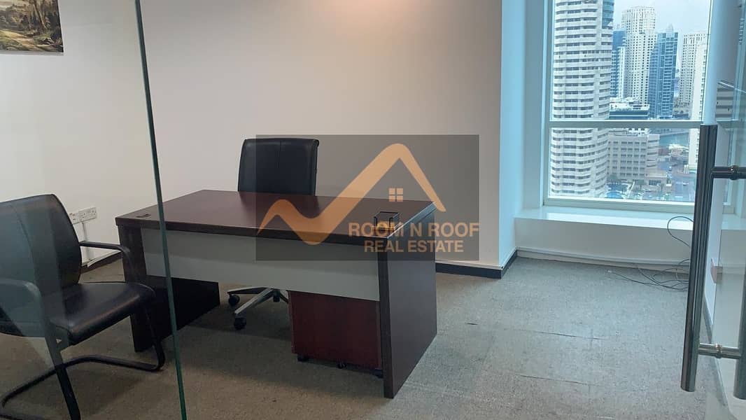 8 Bright Fully Furnished Office For rent in Fortune tower