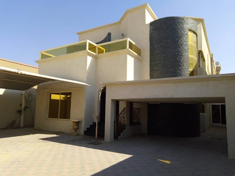 For rent a second residential villa in Ajman, Al Rawda area, an area of ​​5000 feet