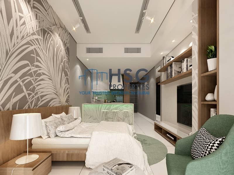 710sqft  huge furnished studio with payment plan