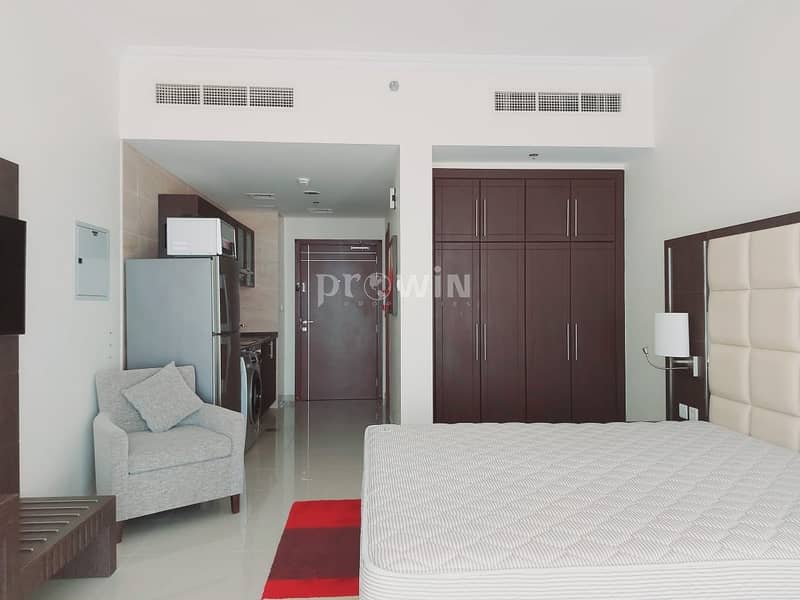 Elegant Studio Apartment | Miracle Garden Views |Fully Furnished | Upto 12 cheques!!! Elegant Studio Apartment | Miracle Garden Views |Fully Furnished | Upto 12 cheques!!!