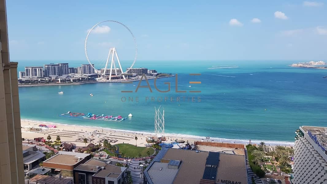 Amazing 2 BR in JBR | Full Sea View | Tenanted Unit