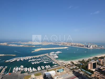 فلیٹ 1 غرفة نوم للايجار في دبي مارينا، دبي - High Floor | Full Sea View | Large Layout فلیٹ 1 غرفة نوم للايجار في دبي مارينا، دبي - High Floor | Full Sea View | Large Layout