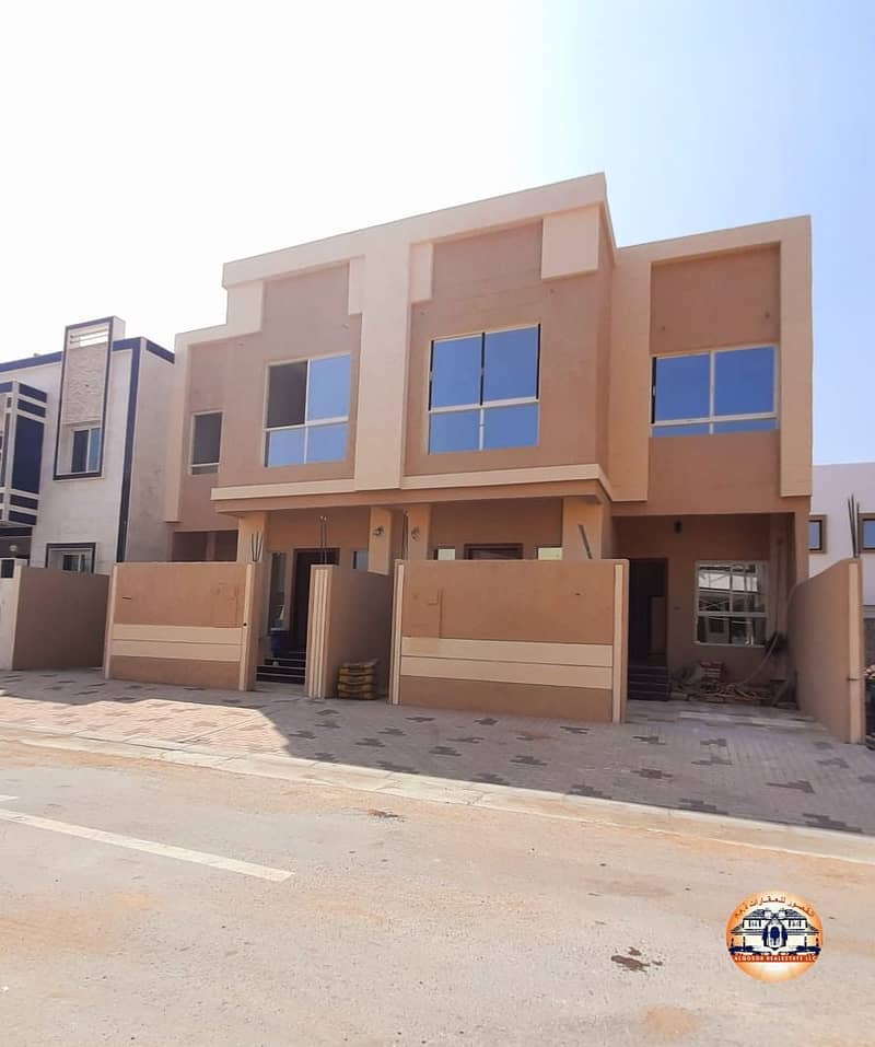 Villa for sale in Ajman, Jasmine area, two floors, excellent location, on a direct street, with the possibility of bank financing