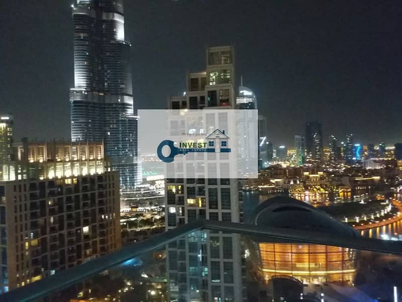 2BR chiller free near metro full burj view size 1280 sqft call for viewing