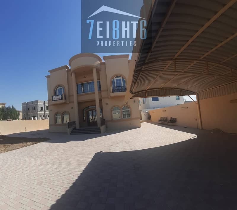Excellent property:  4 b/r good quality independent villa + maids room + large garden for rent in Barsha South 2