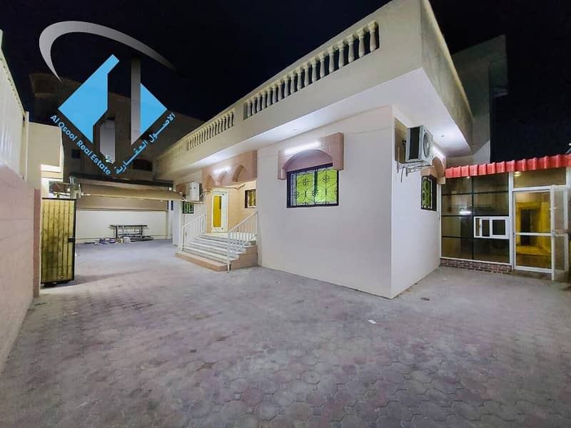For sale, a villa in Ajman connected to electricity and water, with air conditioners, at a price, for a very good location, without a down payment, and in monthly installments for a period of 25 years, with a large bank indulgence.