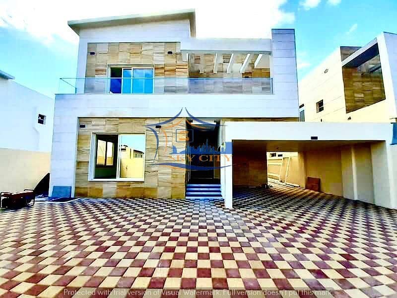 Modern villa for sale Upscale finishes Ceramics Ras Al Khaimah Spanish Emperador marble Banking facilities After-sales service