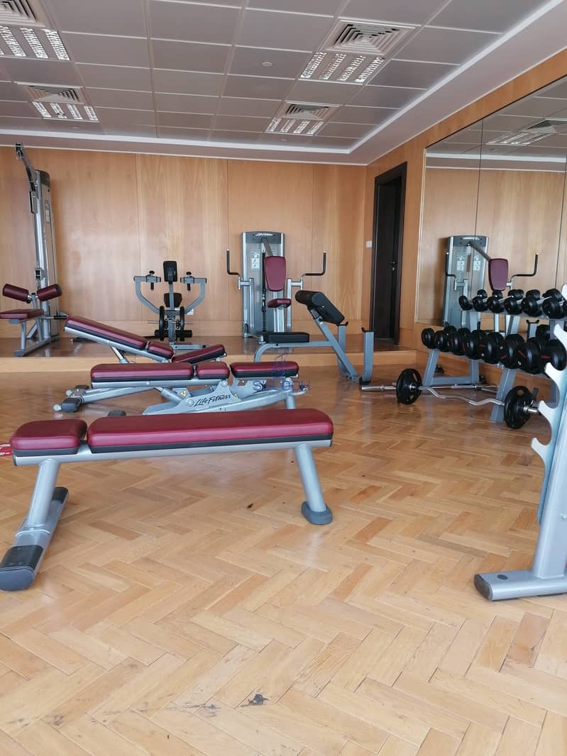 39 Gym & Swimming Pool Facilities available for 165k in Hamdan Street