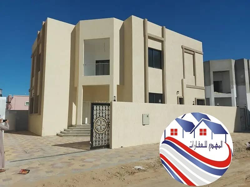 Luxury villa for sale in the most prestigious areas in Ajman, close to all services, all banking facilities, close to all services