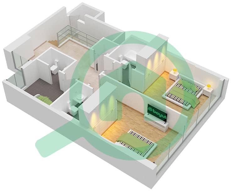 Mon Reve - 3 Bedroom Apartment Type/unit I/9 Floor plan interactive3D