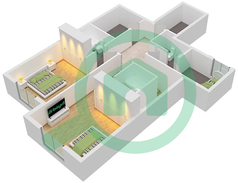 Mon Reve - 2 Bedroom Apartment Type/unit J/10 Floor plan interactive3D