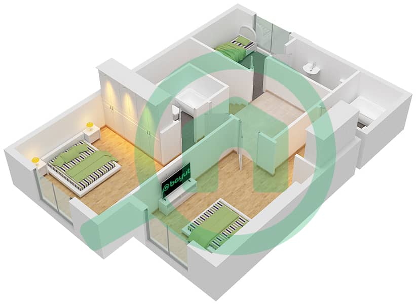Mon Reve - 2 Bedroom Apartment Type/unit K/11 Floor plan interactive3D