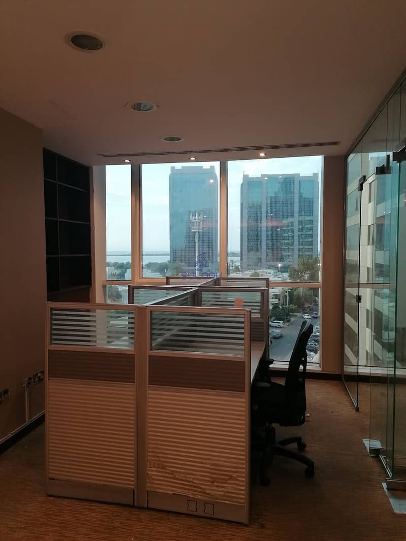 4 Spacious Office with beautiful sea view available for 118K in khalidiya