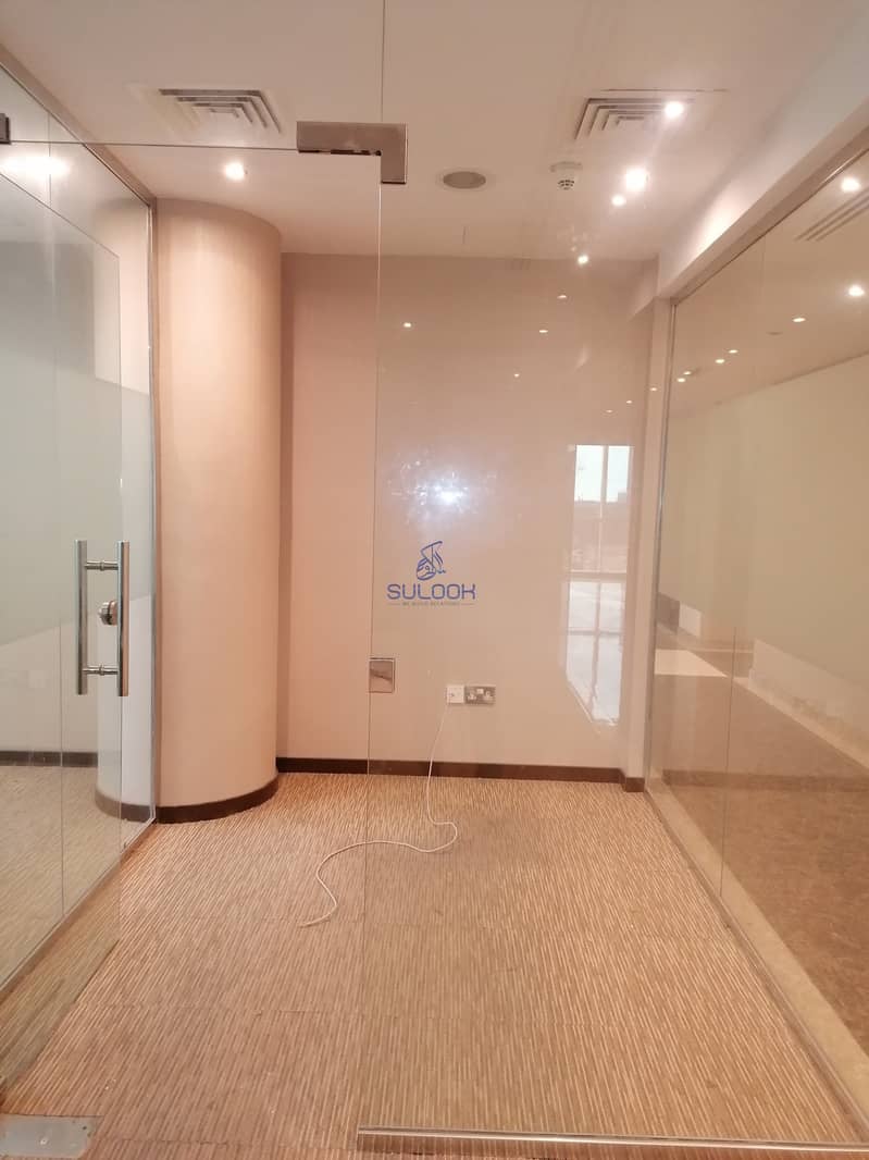 6 Spacious Office with beautiful sea view available for 118K in khalidiya