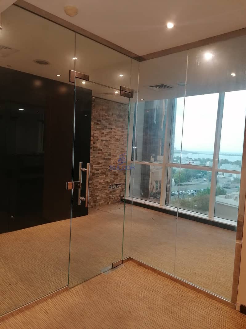 16 Spacious Office with beautiful sea view available for 118K in khalidiya