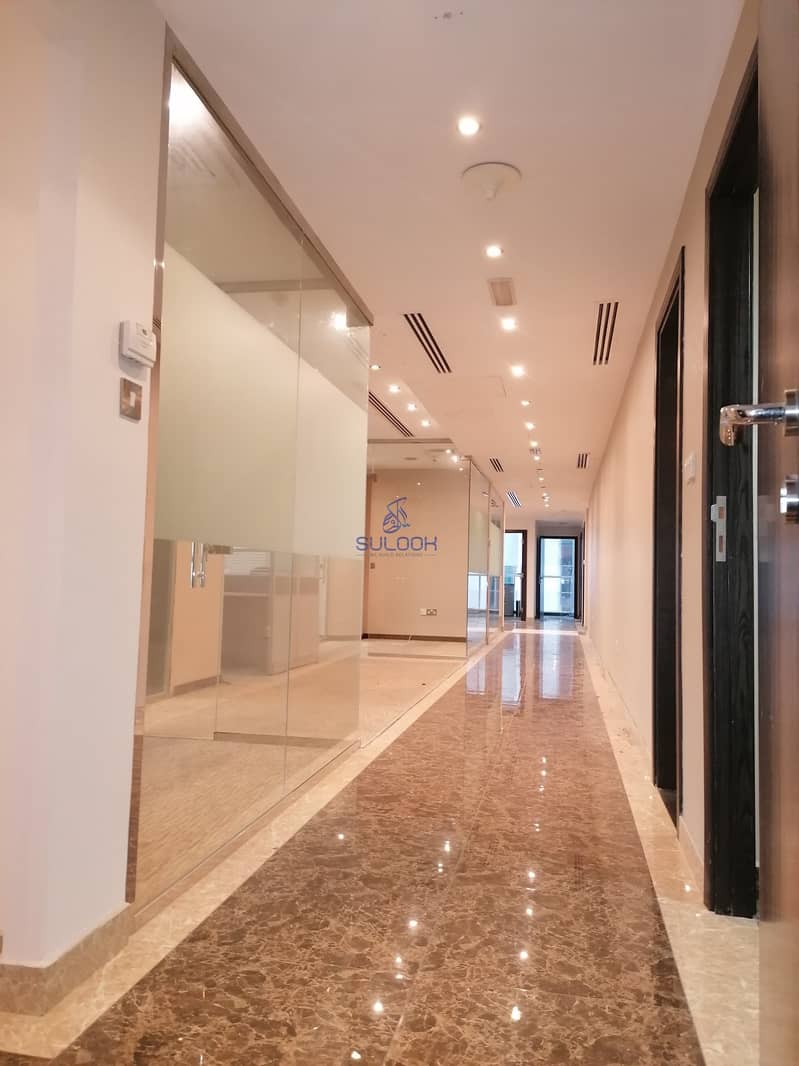 23 Spacious Office with beautiful sea view available for 118K in khalidiya