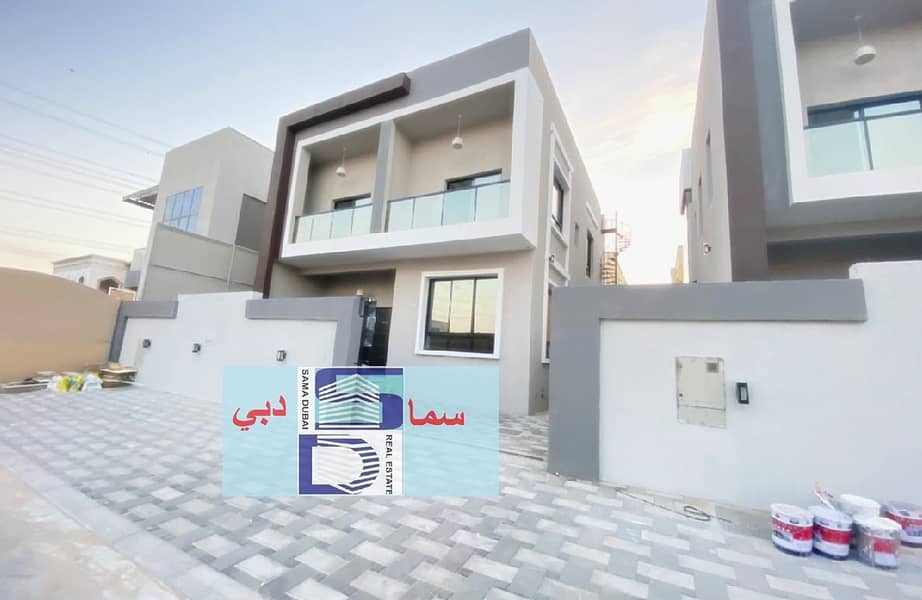 Villa for sale in Ajman, Jasmine area, ground floor on a street, with the possibility of bank financing