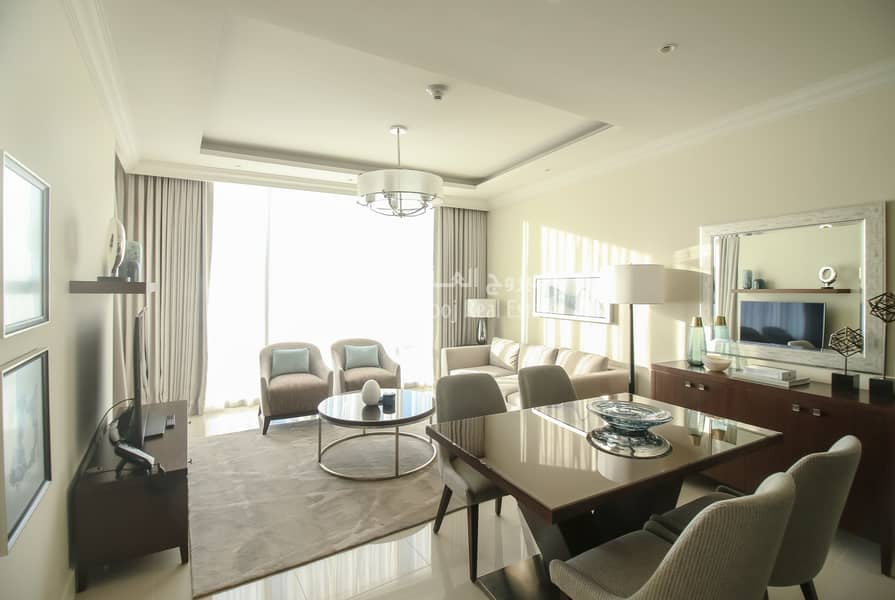 17 Fully Furnished 1BR Apartment With Stunning Burj Khalifa View