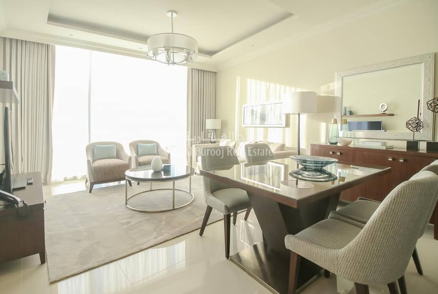 34 Fully Furnished 1BR Apartment With Stunning Burj Khalifa View