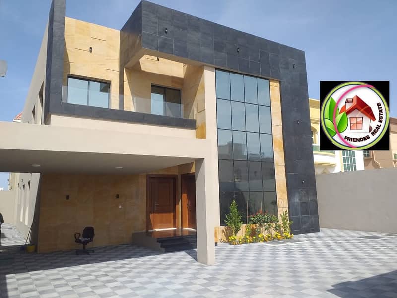 For sale, a modern villa with European design, a very large building area, Dulux finishing, free ownership for all nationalities with the possibility of bank financing