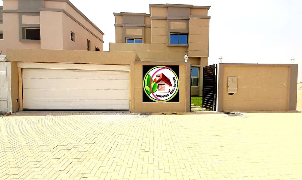 For sale, a modern villa with European design, large areas close to all services, a very privileged location, next to a mosque, without down payment