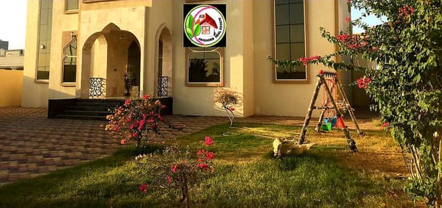 6 Bedroom Villa for Sale in Al Raqaib, Ajman - A personal finishing villa with a Spanish stone face, the best European decorations and designs, first class. The villa bills are fully available without down payment. Central air conditioning. General ready to live on the key. A very privileged location. 6 Bedroom Villa for Sale in Al Raqaib, Ajman - A personal finishing villa with a Spanish stone face, the best European decorations and designs, first class. The villa bills are fully available without down payment. Central air conditioning. General ready to live on the key. A very privileged location.