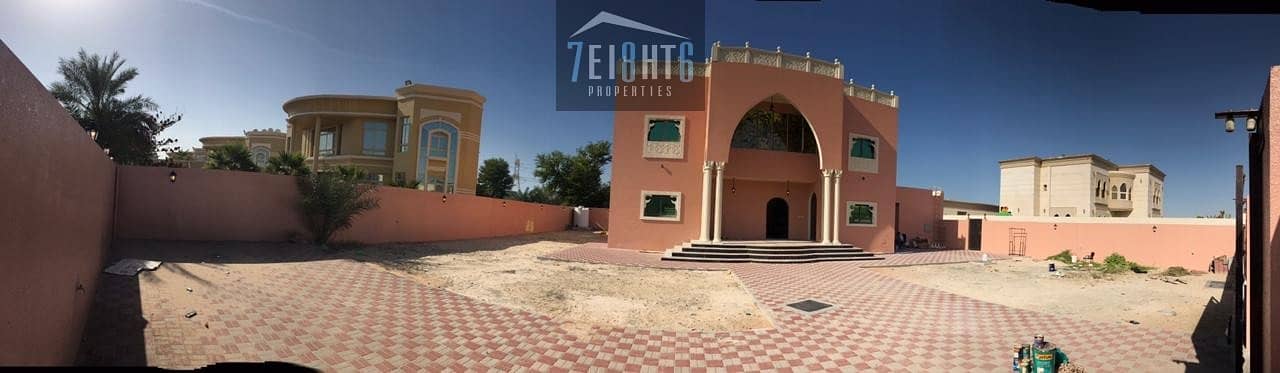 Outstanding property: 3 b/r independent villa + maids room + drivers room + large garden for rent in Warqaa 2