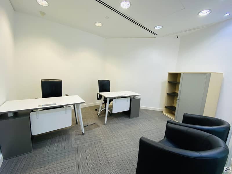 Independent fully furnished serviced office_Linked with burjuman Mall and metro