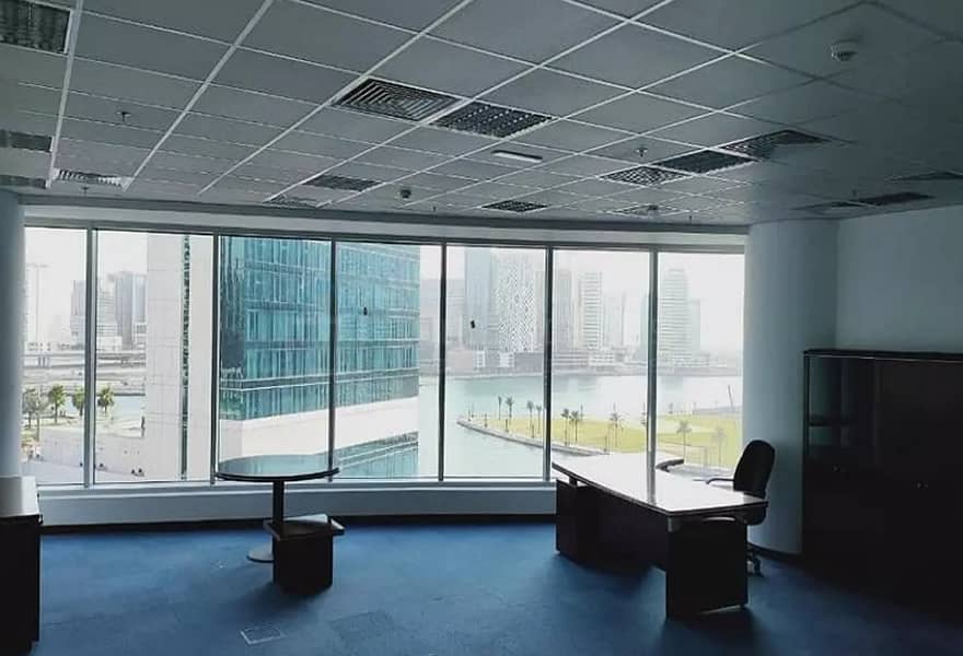 Semi Furnished Office with Canal View @Prime Tower