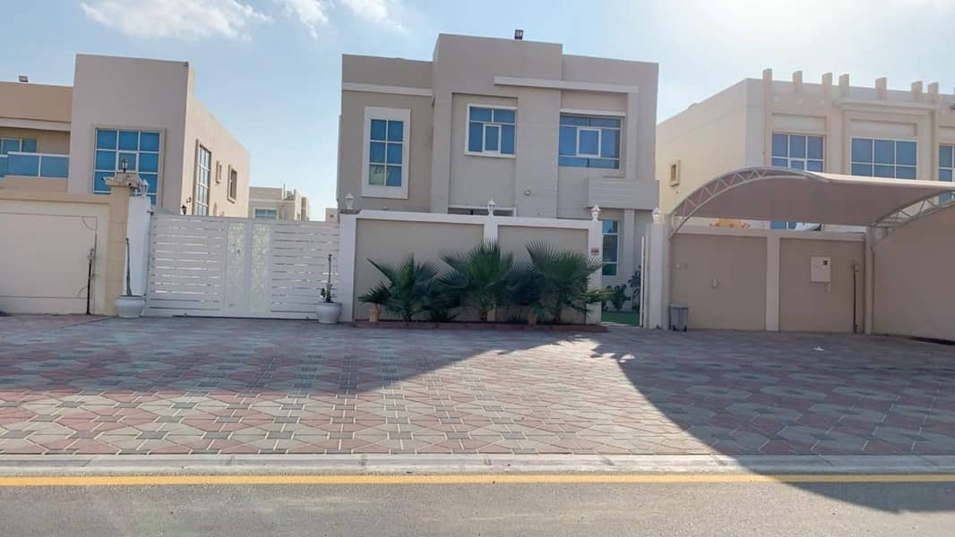 Villa for sale in Al Hamidiyah, electricity, water, air conditioners, and furniture. The villa is on a street