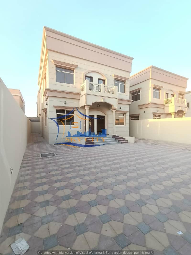 Modern villa for sale Luxurious European design And finishes with high presence The most prestigious sites and close to all services in Ajman And all banking facilities