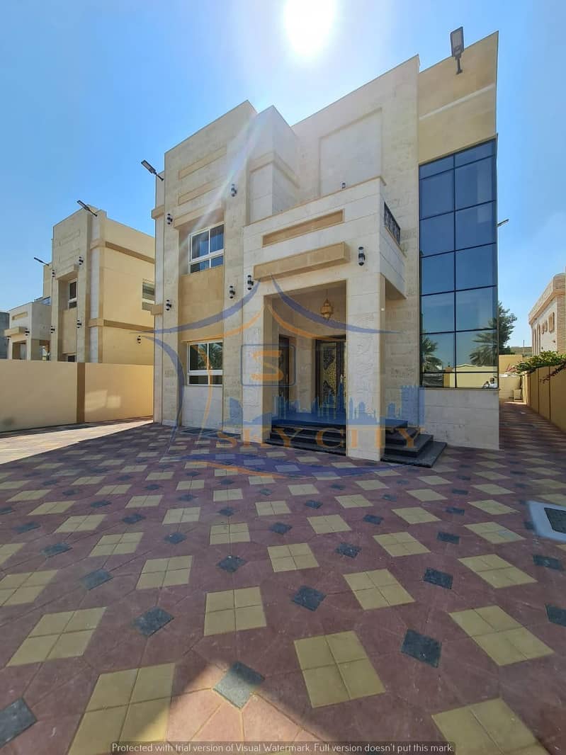 Modern villa for sale Luxurious European design And finishes with high presence The most prestigious sites and close to all services in Ajman And all banking facilities
