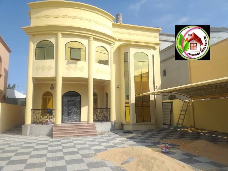 For sale, an Arabic-designed villa with a large building and land area, with the possibility of buckling financing