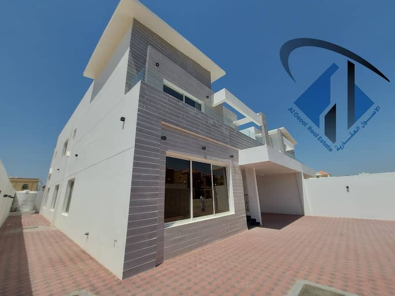 Villa for sale personal finishing at an excellent price in Ajman, an area close to the main street, a large building area