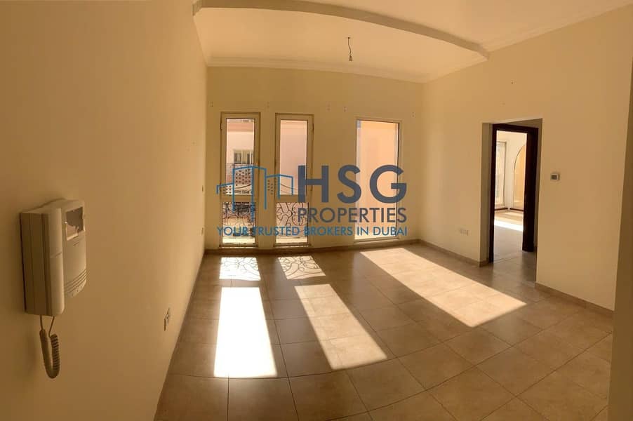 BRIGHT CORNER UNIT | PARTIAL CANAL & POOL VIEW | SPACIOUS 1 BHK