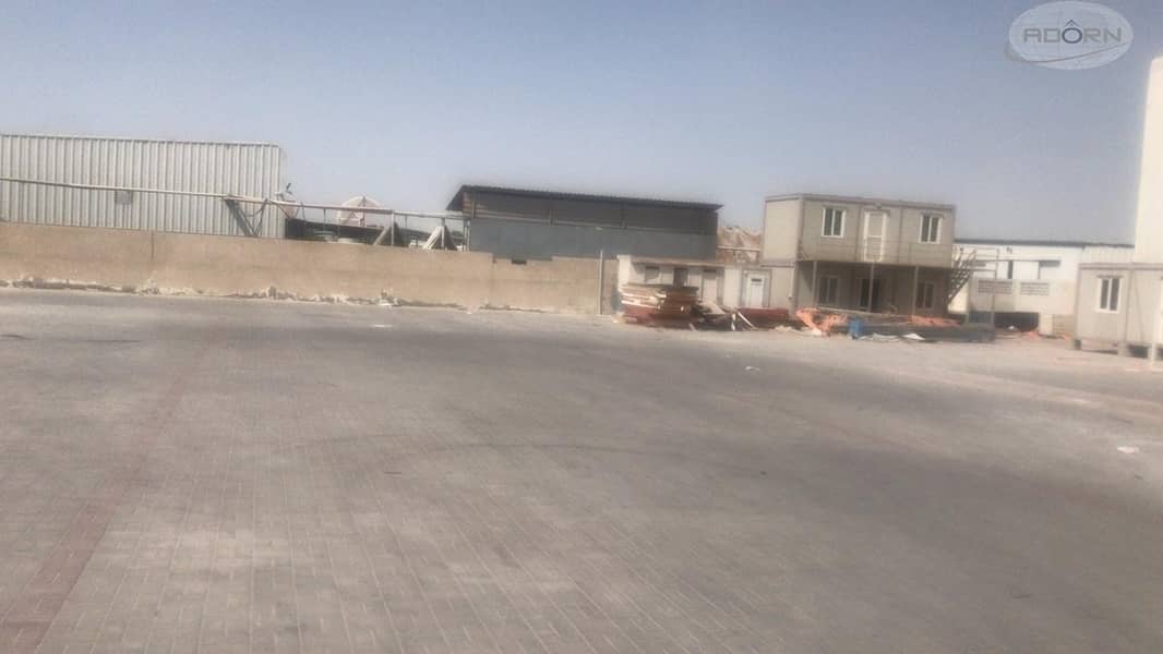 17 20000 sq ft and 30000 sq ft open yard for rent AED 10 per sq ft