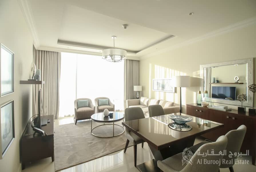 16 Fully Furnished 1BR Apartment With Stunning Burj Khalifa View