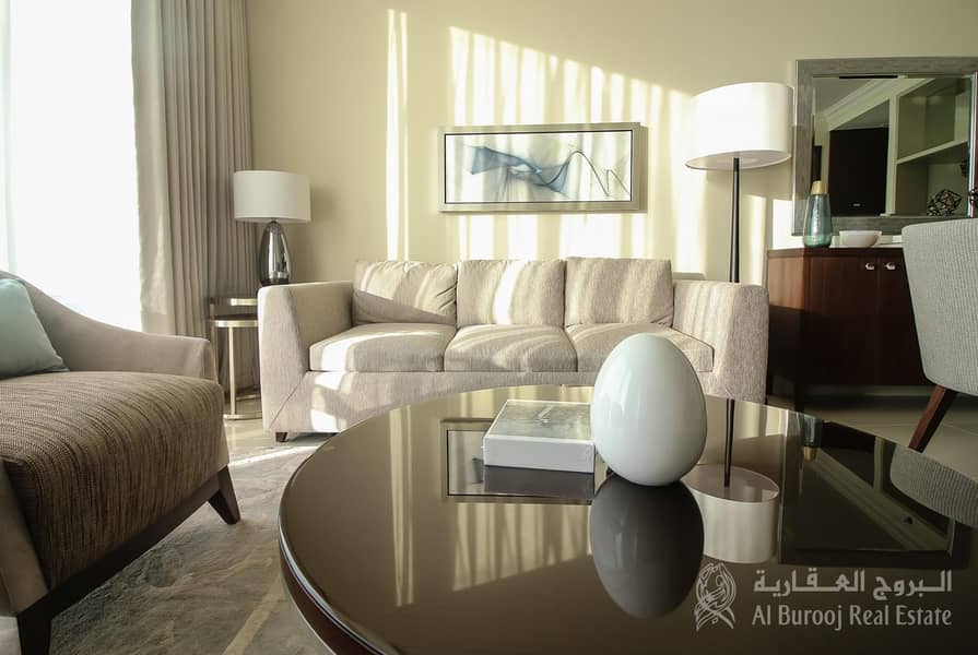 40 Fully Furnished 1BR Apartment With Stunning Burj Khalifa View