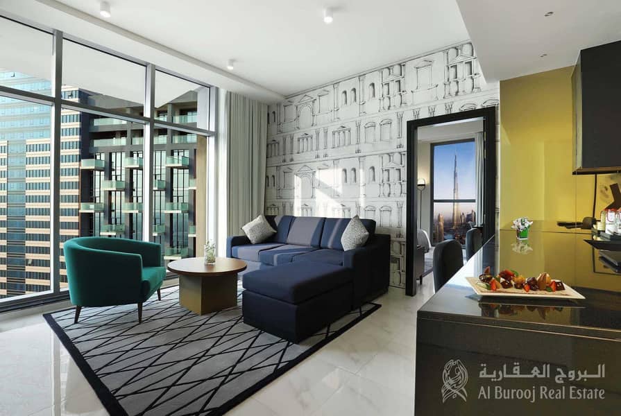 All Bills/Utilities included| Furnished 1BHK in 5 Star hotel apt All Bills/Utilities included| Furnished 1BHK in 5 Star hotel apt