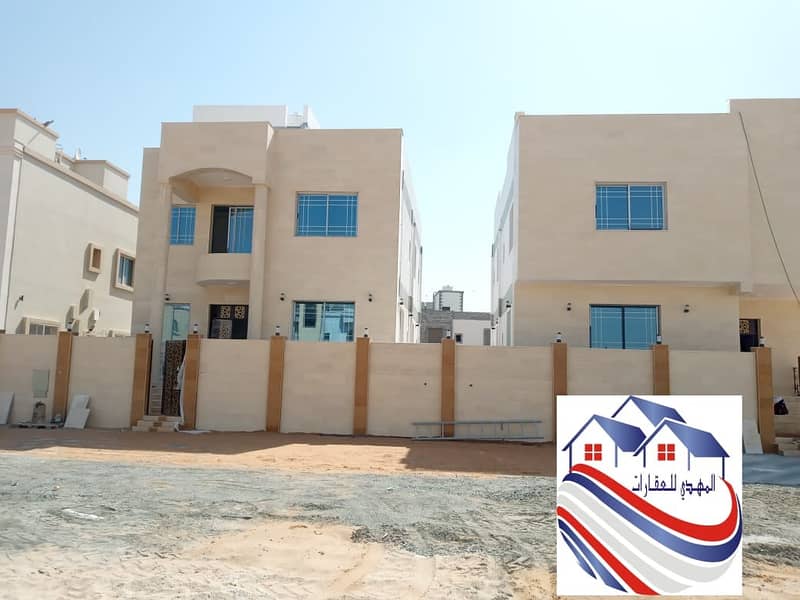 Villa for sale in the Yasmine area, freehold for all nationalities, with the possibility of bank financing Super Deluxe Ground + First + Racks Finishing