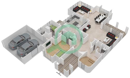 阿尔沃拉达4区 - 4 卧室别墅类型C1戶型图