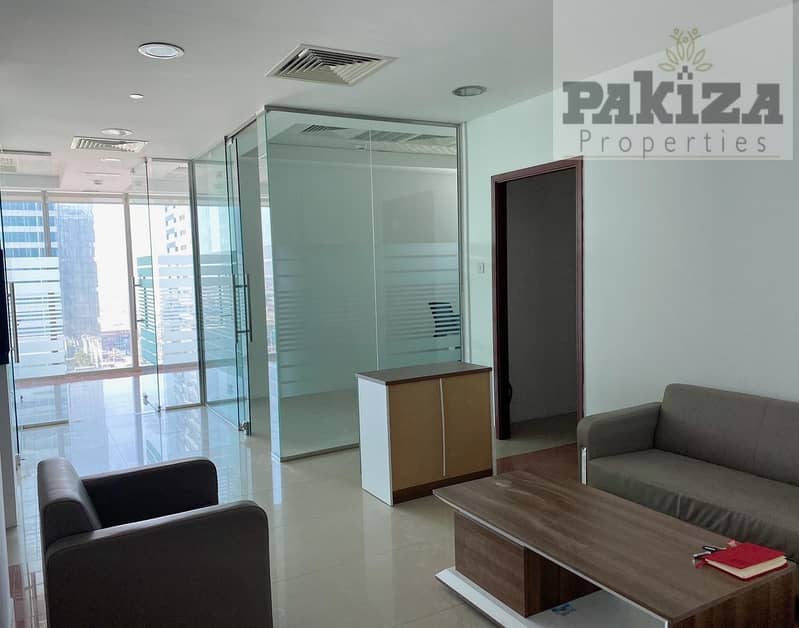 AMAZING FULLY FURNISHED W/ GLASS PARTITIONS OFFICE IN BUSINESS BAY FOR RENT|NEAR METRO