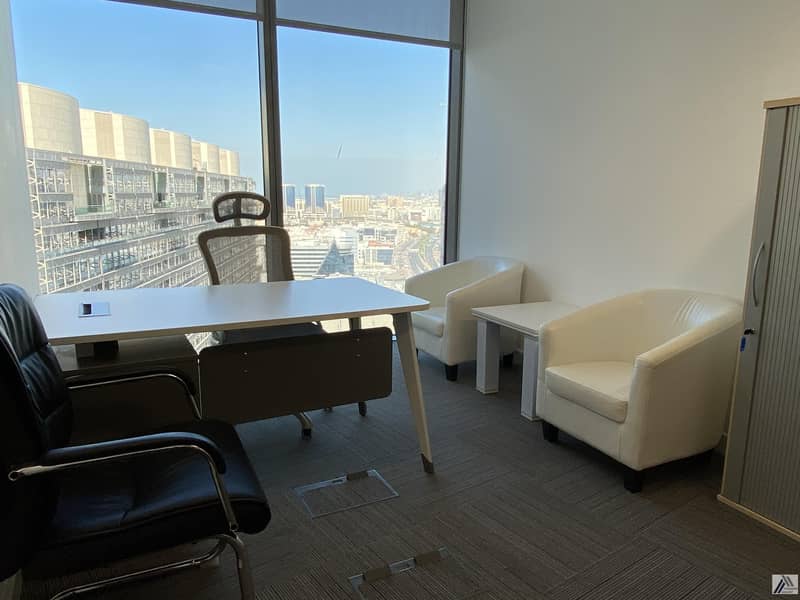 Serviced Furnish Office Suitable for 3 Staff / Meeting room facility / Linked with Burjuman Mall And