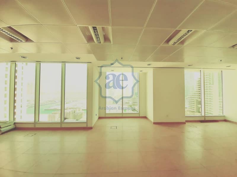 7 Open Plan Office l DEWA and Chiller included l Sea View