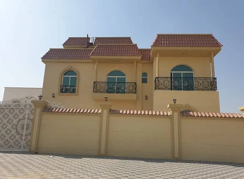 For sale villa in Ajman, Al Rawda area, personal finishing on the corner of two streets