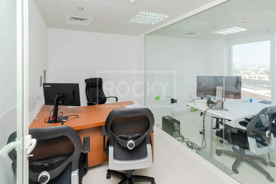 9 Fitted Office | Partitioned | JBC 2 | DMCC | JLT